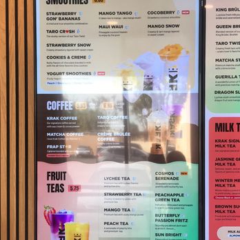 Krak Boba - Menu (1) - Bubble Tea Near Me - Menifee, California