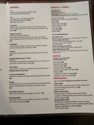 Menu photo 6 El Torero Tucson, AZ