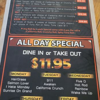 Ezze Sushi - Happy hour, gyoza, crunchy roll - Sushi Bars Near Me - Glendora, California
