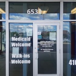 Dental Dreams - The address and front door of Dental Dreams.
