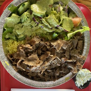 O'Falafel Etc - Gyro salad and rice # 38 on menu - Falafel Near Me - Salt Lake City, Utah