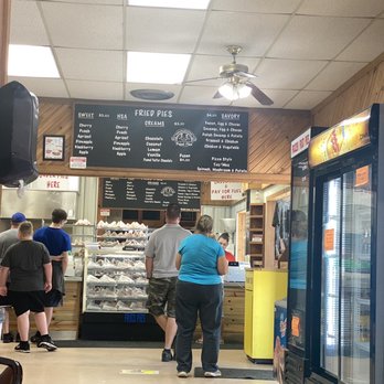 Arbuckle Mountain Fried Pies - A sneak peek of their Menu! The mine is usually long! But moves very fast. They have multiple people working the counters and work fast! - Bakeries Near Me - Davis, Oklahoma Arbuckle Mountain Fried Pies - A sneak peek of their Menu! The mine is usually long! But moves very fast. They have multiple people working the counters and work fast! - Bakeries Near Me - Davis, Oklahoma