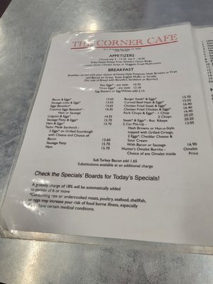 Menu photo 7 The Corner Cafe Visalia, CA Menu photo 7 The Corner Cafe Visalia, CA