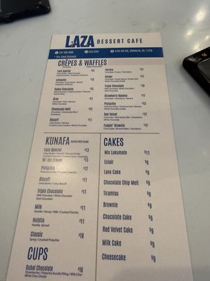 Menu photo 1 Laza Dessert Cafe Brooklyn, NY Menu photo 1 Laza Dessert Cafe Brooklyn, NY
