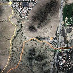 You may park off 7th street too. Orange to unmarked to yellow takes you up