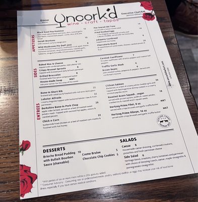 Menu photo 2 Uncork'd Fort Smith, AR