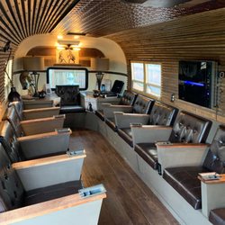 Tin Can Cigar - Comfortable seating, WiFi, built in ashtrays and power for working while you enjoy a smoke. And don't forget our record selection!