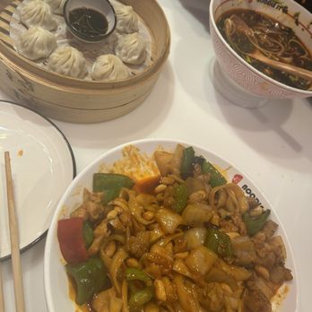 Noodle St - Kungpao Chicken with Knife Cut Spicy Beef Noodle/Rice Noodle Soup Juicy Pork Buns - Noodles Near Me - Eastvale, California Noodle St - Kungpao Chicken with Knife Cut Spicy Beef Noodle/Rice Noodle Soup Juicy Pork Buns - Noodles Near Me - Eastvale, California
