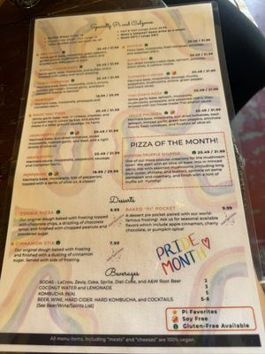 Menu photo 3 Pi Vegan Pizzeria Seattle, WA Menu photo 3 Pi Vegan Pizzeria Seattle, WA