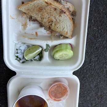 Lilo's Kitchen - 1/2 my Birria Grilled Cheese - Food Trucks Near Me - San Mateo, California