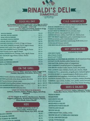 Menu photo 3 Rinaldi's Deli Summerville, SC