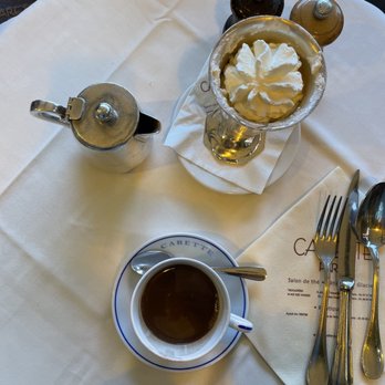 Carette - Hot chocolate with cream - Patisserie/Cake Shop Near Me - Paris, 75 Carette - Hot chocolate with cream - Patisserie/Cake Shop Near Me - Paris, 75