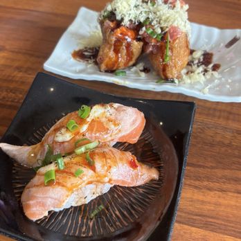 Hana Sushi - Spicy Ahi and Garlic Salmon - Japanese Near Me - Honolulu, Hawaii Hana Sushi - Spicy Ahi and Garlic Salmon - Japanese Near Me - Honolulu, Hawaii