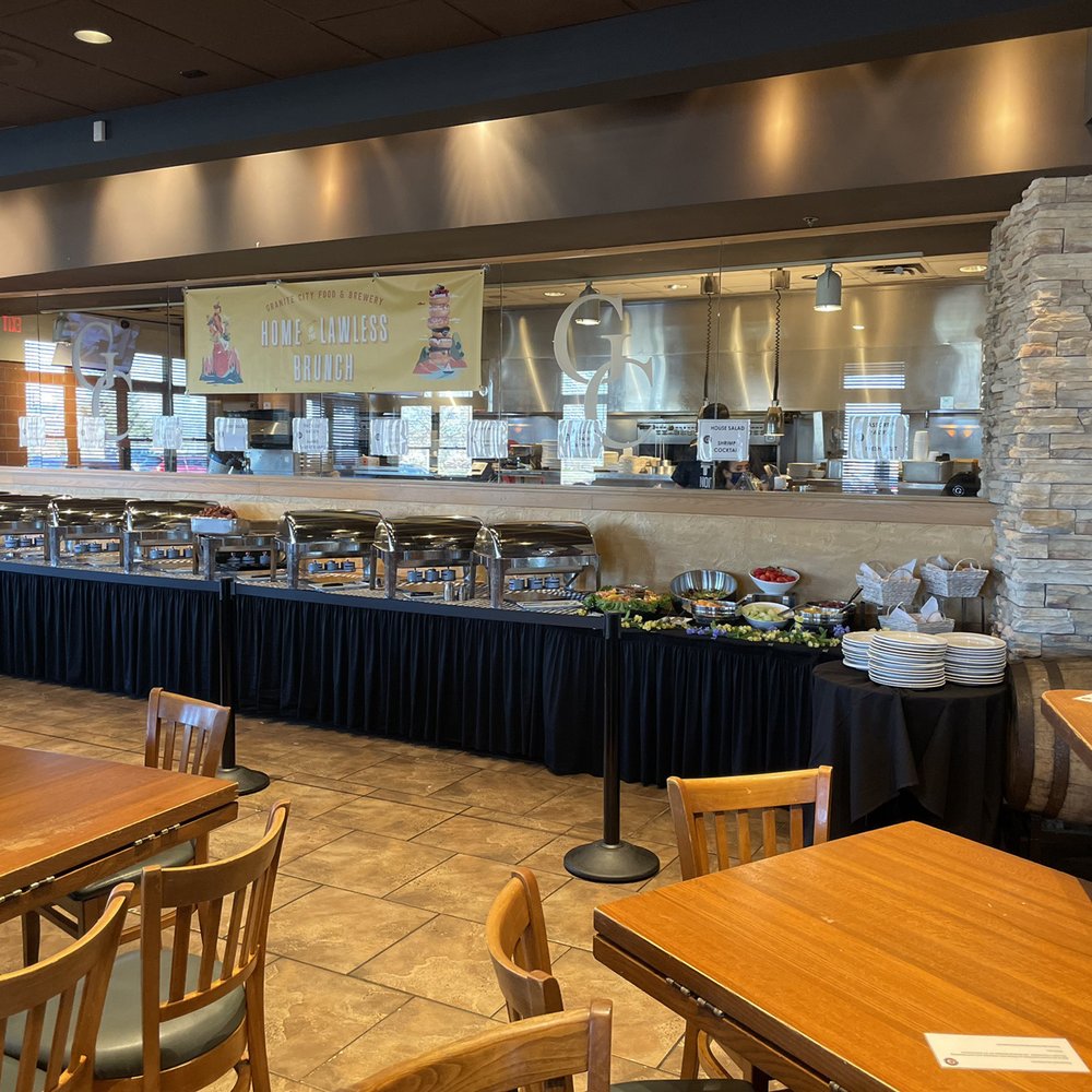 Granite City Food & Brewery - Brunch station - food served by employees - American Near Me - Eagan, Minnesota Granite City Food & Brewery - Brunch station - food served by employees - American Near Me - Eagan, Minnesota