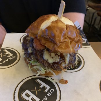 Craft F&B - Bacon cheeseburger - New American Near Me - Houston, Texas Craft F&B - Bacon cheeseburger - New American Near Me - Houston, Texas