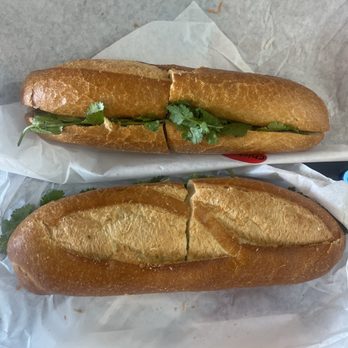 Pho Kitchen - One chicken sandwich, and one pork sandwich - Vietnamese Near Me - San Jose, California