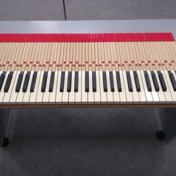 HiLu Piano Service - This keyboard out of a 6' Zuckermann "Z box" harpsichord has been cleaned, leveled, and dipped. Time to go back into the instrument.
