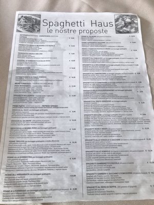 Menu photo 5 Spaghetti House Bibione, VE