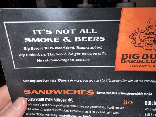 Menu photo 6 Big Bore Barbecue Hanover, MN