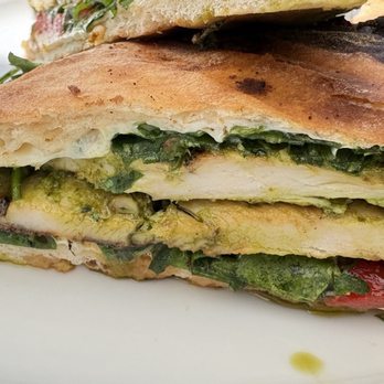 Viron Rondo Osteria - I absolutely love this Panini with the roasted peppers and pesto sauce. This was solid. - Italian Near Me - Cheshire, Connecticut Viron Rondo Osteria - I absolutely love this Panini with the roasted peppers and pesto sauce. This was solid. - Italian Near Me - Cheshire, Connecticut