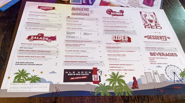Menu photo 6 Ole Red Orlando, FL