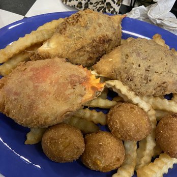 Doc's Seafood & Steaks - Stuffed Soft Shell Crab Dinner - Seafood Near Me - Orange Beach, Alabama