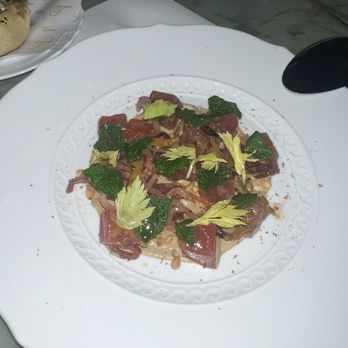 Torrisi - TUNA WITH PICKLED CAPONATA - Italian Near Me - New York, New York Torrisi - TUNA WITH PICKLED CAPONATA - Italian Near Me - New York, New York