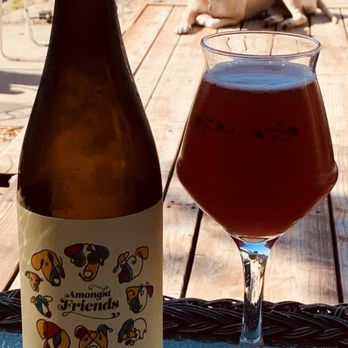 Sante Adairius Rustic Ales - Bottle of Sante beer and a Sante glass. - Breweries Near Me - Capitola, California