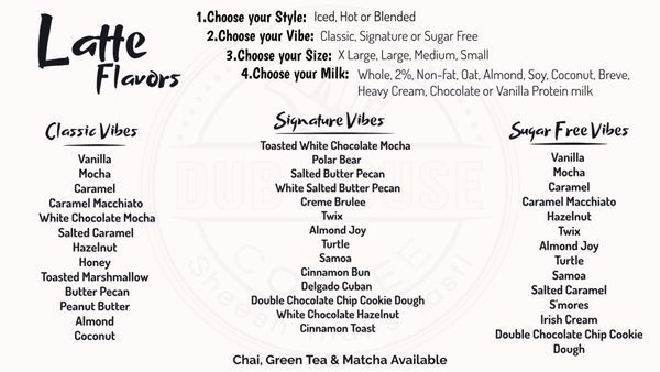 Menu photo 3 Dub House Coffee Benton, KY