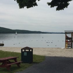 Thomas P. Morahan Waterfront Park - View to beach & Greenwood Lake