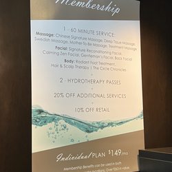 Yuan Spa - Bellevue - Membership plan