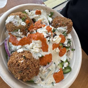 Zankou Chicken - Falafel on Salad Bowl - Mediterranean Near Me - Los Angeles, California Zankou Chicken - Falafel on Salad Bowl - Mediterranean Near Me - Los Angeles, California