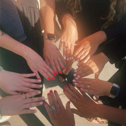 Group photo of our nails done! Group photo of our nails done!