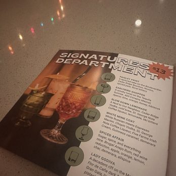 Highland Underground - Signature cocktail menu - Cocktail Bars Near Me - Des Moines, Iowa