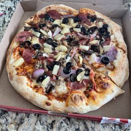 11-inch personalized pizza thick crust 11 inch pizza made my way 11-inch personalized pizza thick crust 11 inch pizza made my way