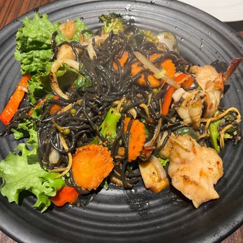 Kacha Thai Bistro - Sicilian Black Spaghetti Pad Kee Mao - Thai Near Me - Walnut Creek, California Kacha Thai Bistro - Sicilian Black Spaghetti Pad Kee Mao - Thai Near Me - Walnut Creek, California