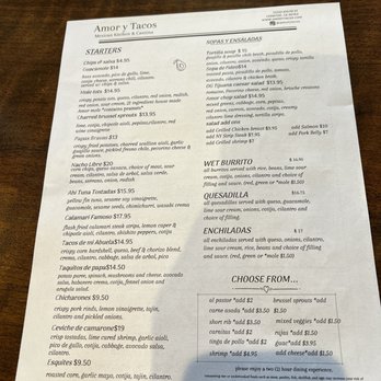 Amor Y Tacos - Menu - Mexican Near Me - Cerritos, California Amor Y Tacos - Menu - Mexican Near Me - Cerritos, California