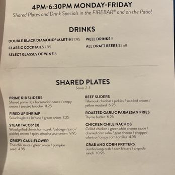 Firebirds Wood Fired Grill - Happy Hour Drinks - Steakhouses Near Me - Hoover, Alabama