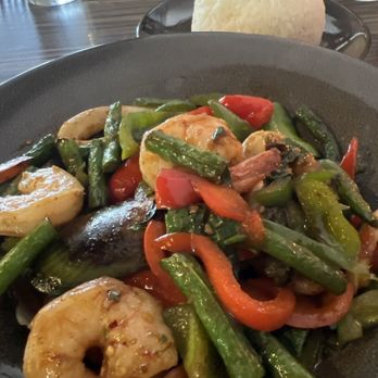 Rickshaw Thai Kitchen - Pad prik king with seafood - Thai Near Me - Alpharetta, Georgia