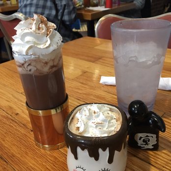 Ladybird Diner - Boozy Hot Chocolate on the left, Sipping Chocolate on the right... - Cafes Near Me - Lawrence, Kansas Ladybird Diner - Boozy Hot Chocolate on the left, Sipping Chocolate on the right... - Cafes Near Me - Lawrence, Kansas