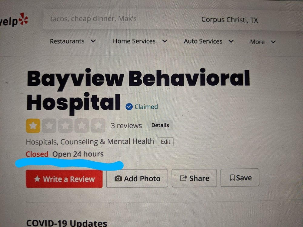 BAYVIEW BEHAVIORAL HOSPITAL Updated November 2024 6629 Wooldridge