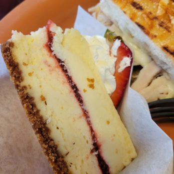 Kneaders Bakery & Cafe - Berry cheesecake and turkey artichoke panini - Bakeries Near Me - San Antonio, Texas
