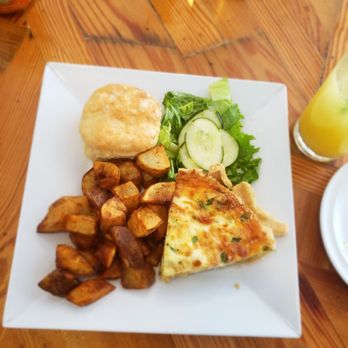 The Blue Hen Cafe - Blue crab quiche:: light meal, but filling. - Southern Near Me - Saint Augustine, Florida