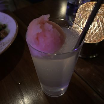 BODHI - Watermelon + Lychee cocktail with a watermelon sorbet - Thai Near Me - Indianapolis, Indiana