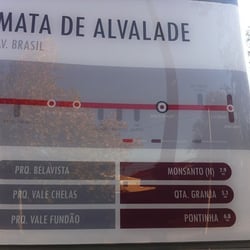 Parque José Gomes Ferreira - Mapa da ciclovia (detalhe)