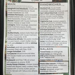 Sambino's European Bistro - 11072024 Current Menu side 1.