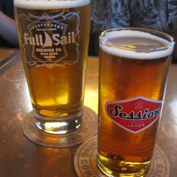 Full Sail Brew Pub - Full pint (for the napper) and half pint (for the driver). - Pubs Near Me - Hood River, Oregon Full Sail Brew Pub - Full pint (for the napper) and half pint (for the driver). - Pubs Near Me - Hood River, Oregon
