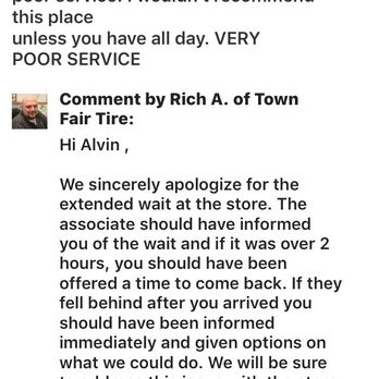 Town Fair Tire - The future is now, nothing has changed. Appointments mean nothing, no regard for customers time. - Tires Near Me - Brockton, Massachusetts Town Fair Tire - The future is now, nothing has changed. Appointments mean nothing, no regard for customers time. - Tires Near Me - Brockton, Massachusetts