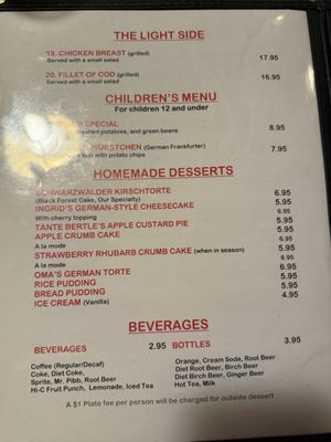 Menu photo 4 Edelweiss Restaurant Staunton, VA Menu photo 4 Edelweiss Restaurant Staunton, VA