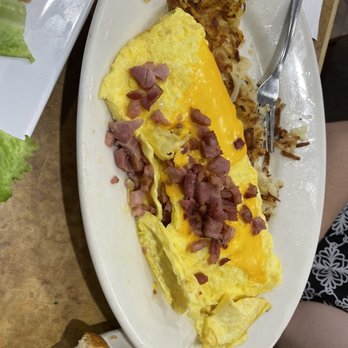 Our Place - Ham and egg omelette - Breakfast & Brunch Near Me - Clearwater, Florida Our Place - Ham and egg omelette - Breakfast & Brunch Near Me - Clearwater, Florida